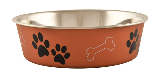 Loving Pets Bella Dog Bowls, Stainless Steel - Copper pint 