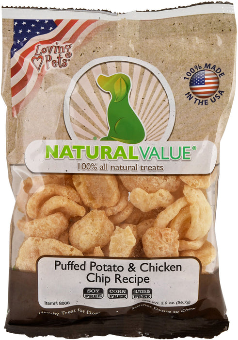 NaturalValue 100% Natural Treats - Puff Potato/Ckn Chip  