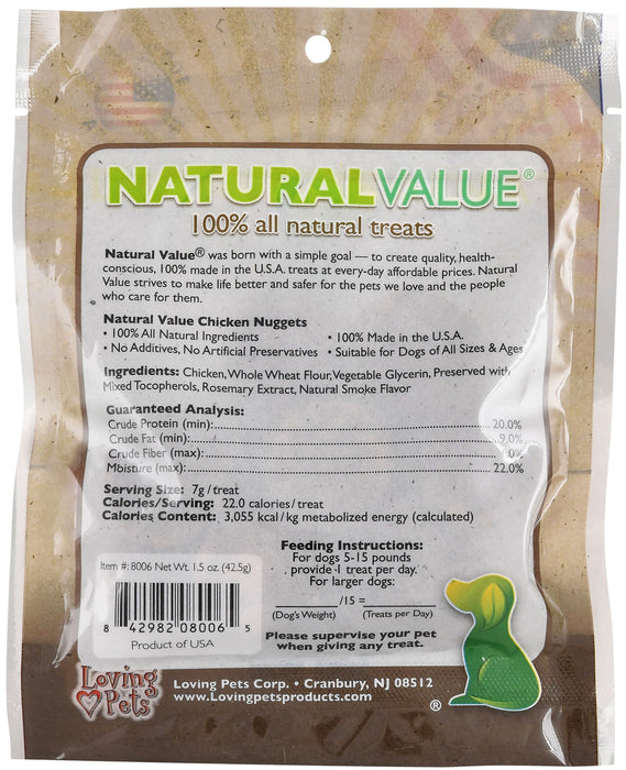 NaturalValue 100% Natural Treats - Chicken Nuggets  