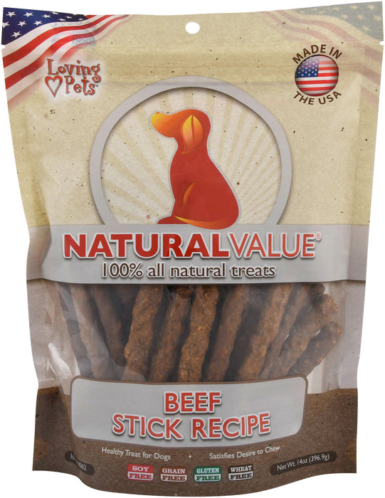 Natural Value Treat Sticks, 14 oz - Beef  