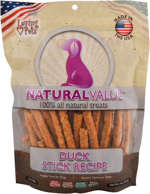 Natural Value Treat Sticks, 14 oz - Duck  