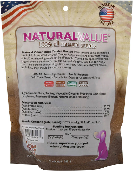 Natural Value Duck Tenders, 14 oz -   