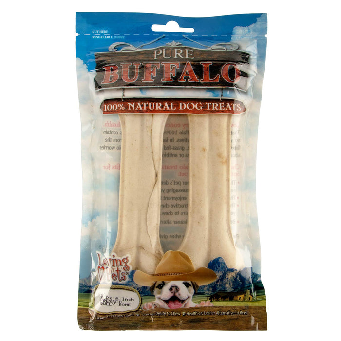 Pure Buffalo Pressed Bully Bone - 6"  