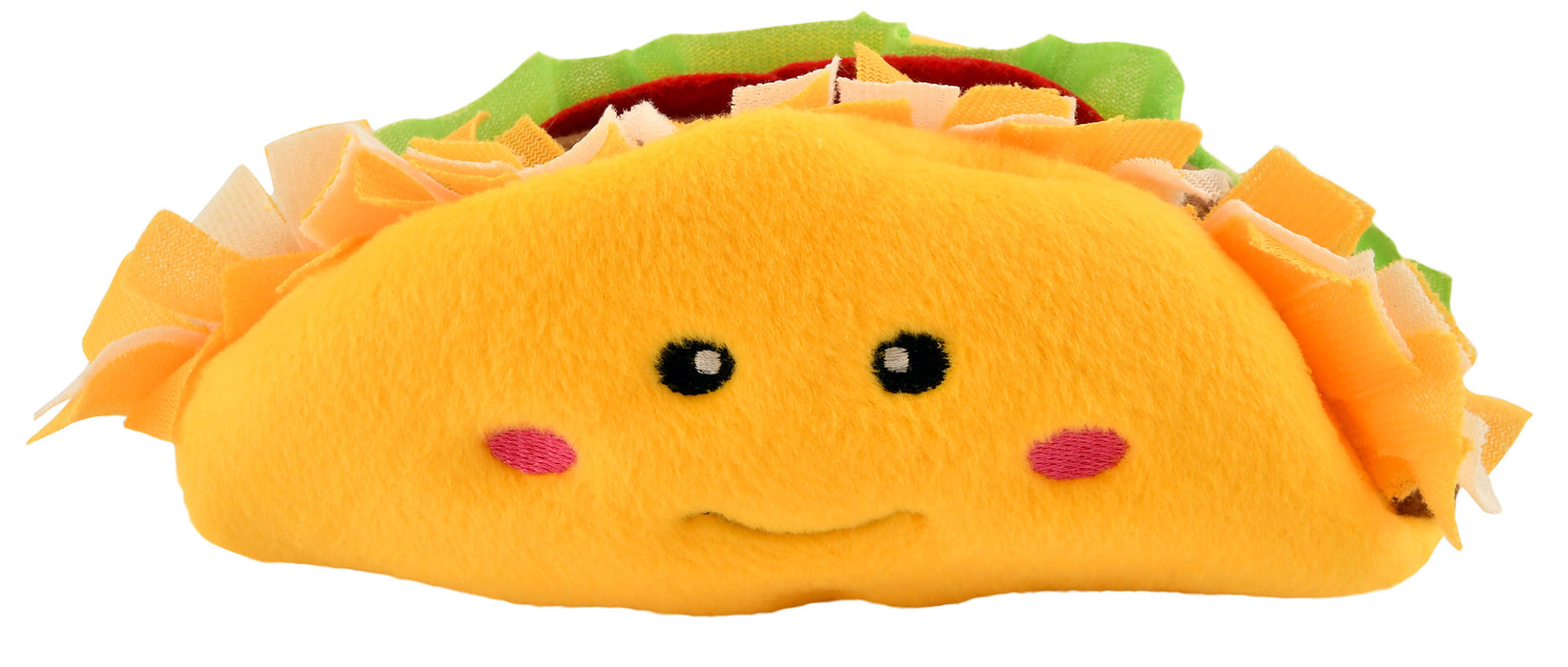 Zippy Paws NomNomz Taco Plush Dog Toy -   