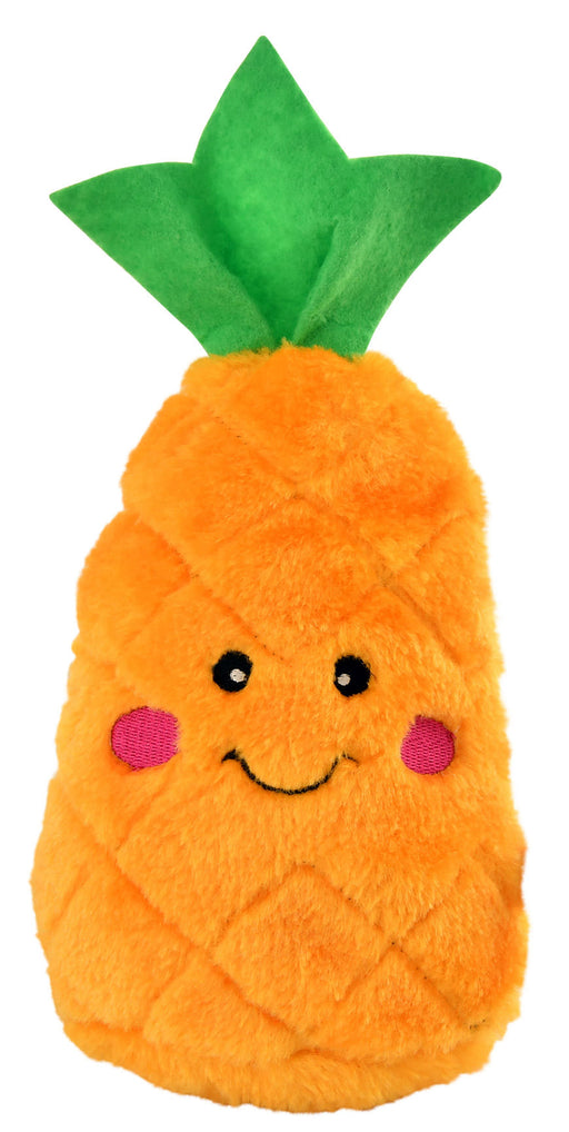 Zippy Paws NomNomz Pineapple Plush Squeaker Dog Toy -   