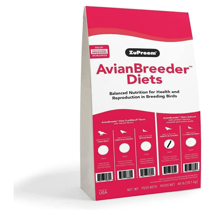 Zupreem Avian Breeder FruitBlend - NAV6 - 40 lbs - Parrots & Conures - 3