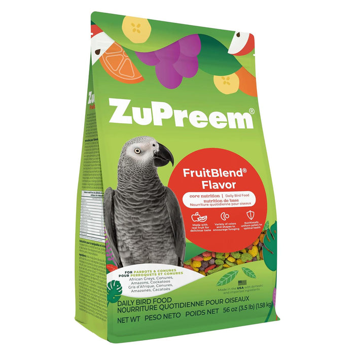 Zupreem FruitBlend Flavor Bird Food - NAF5 - Parrot & Conure - 3.5 lbs - 12