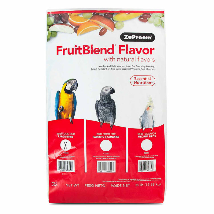 ZuPreem FruitBlend Flavor Bird Food, Pellets, 35 lb - NAV4 - 35 lb - Large (Amazons, Macaws & Cockatoos) - 3