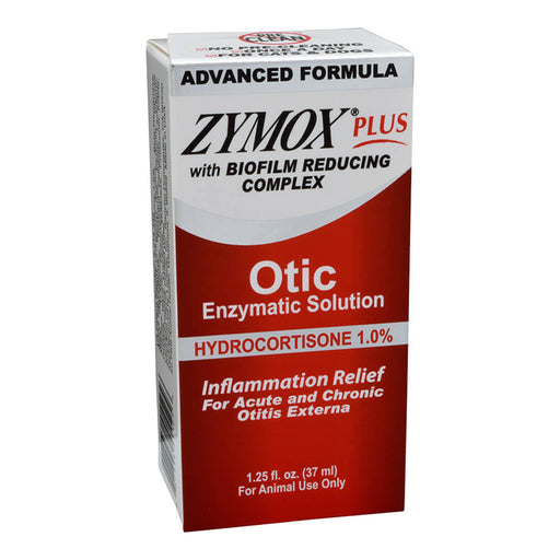 Zymox Advanced Formula PLUS Otic - Hydrocortisone, 1.25 oz - 006PKB-1201A - 1.25 oz - 2