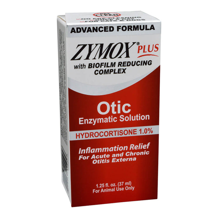 Zymox Advanced Formula PLUS Otic - Hydrocortisone, 1.25 oz - 006PKB-1201A - 1.25 oz - 2